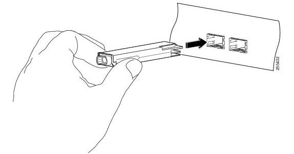 QSFP+ transceivers equipped with a bail-clasp latch